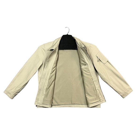 Levis Mens Full Zip Trucker Jacket Size 2XL Beige Canva Fabric Casual & Stylish - Picture 5 of 13